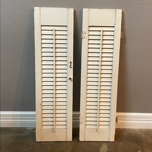 Other - Vintage Cream Wooden Shutters